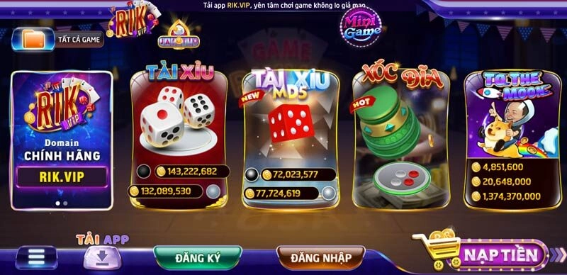 Giao diện Rikvip
